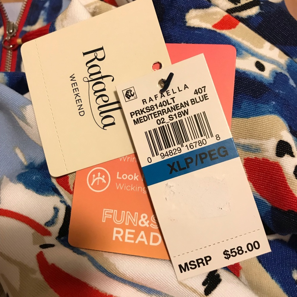 Rafaella jacket.R/B/W.PXL.Side pockets - Picture 6 of 9
